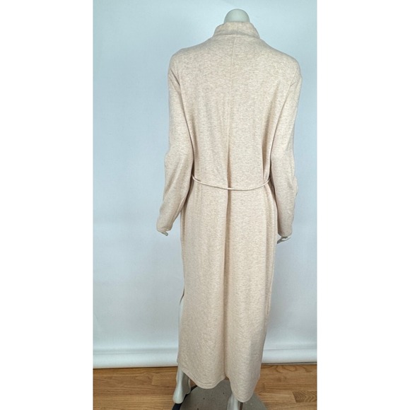 Vince‎ Long Sleeve Mock Neck Knit Dress In Marzipan Beige Tan Women XL Cotton - Picture 2 of 16